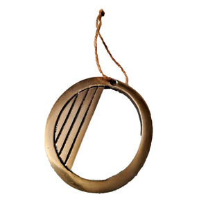 Gold Brass Mod Metal Monogram "O" Hollywood Regency Anthropologie Wall Letter